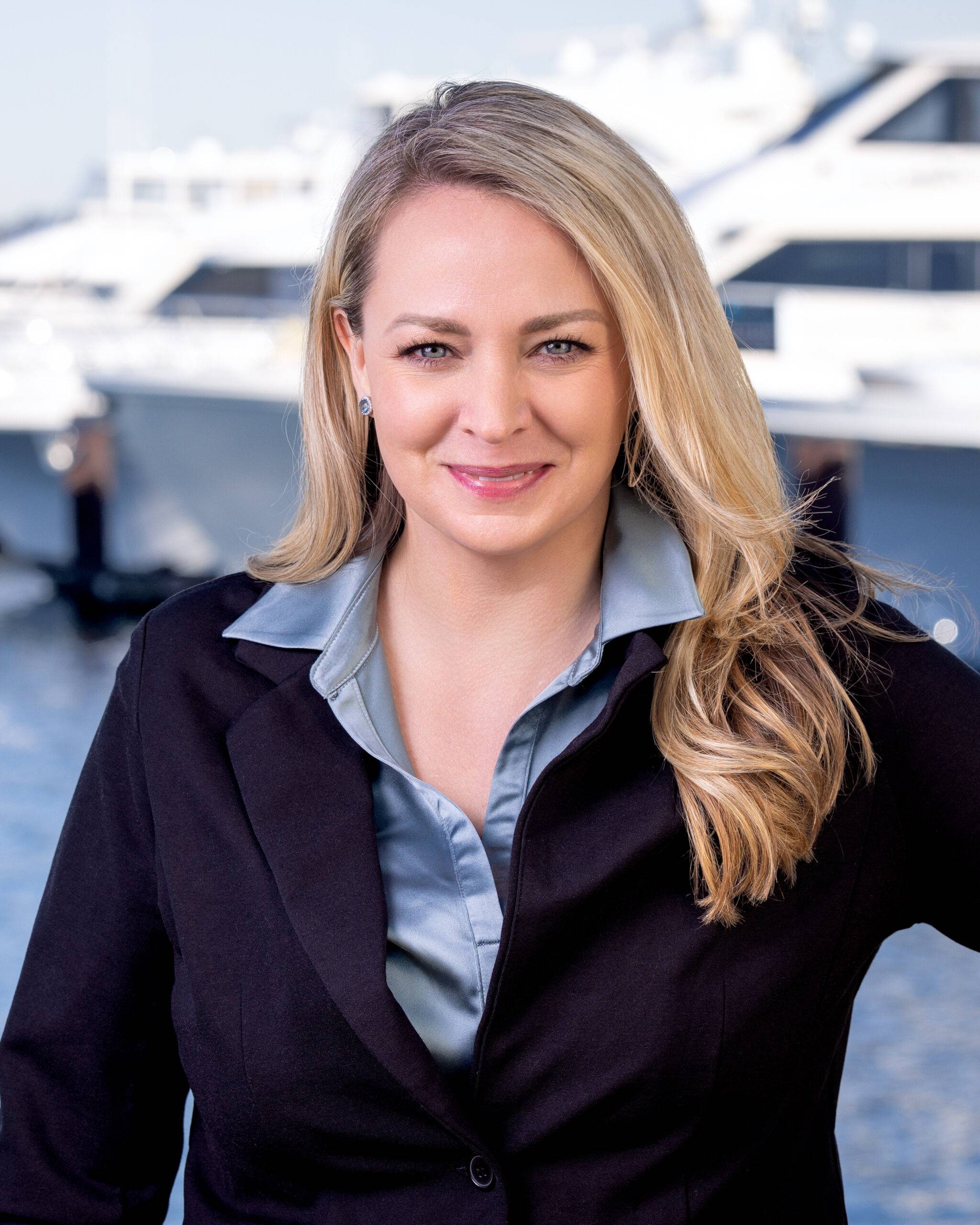 Headshot of Karli Houle, Director of Operations at Northwest Yacht Brokers Association, Seattle Wa. Photographed by Ludeman Photographic (http://ludemanphotographic.com) of Sammamish Wa.