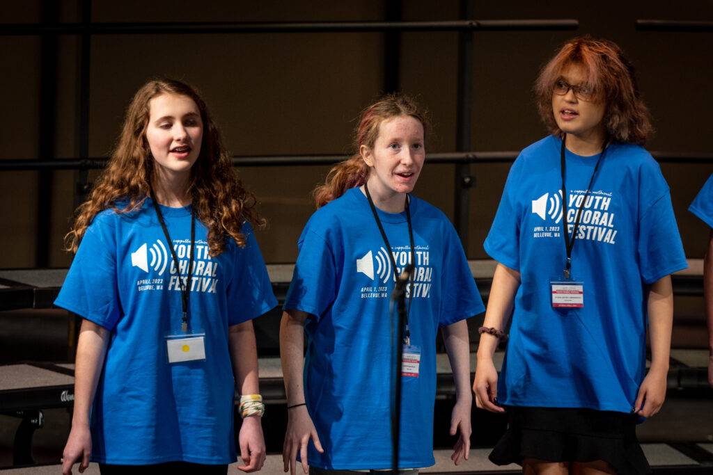 Photo of Singers at Bellevue Youth Choral Festival. Photographed by Ludeman Photographic (http://ludemanphotographic.com)
