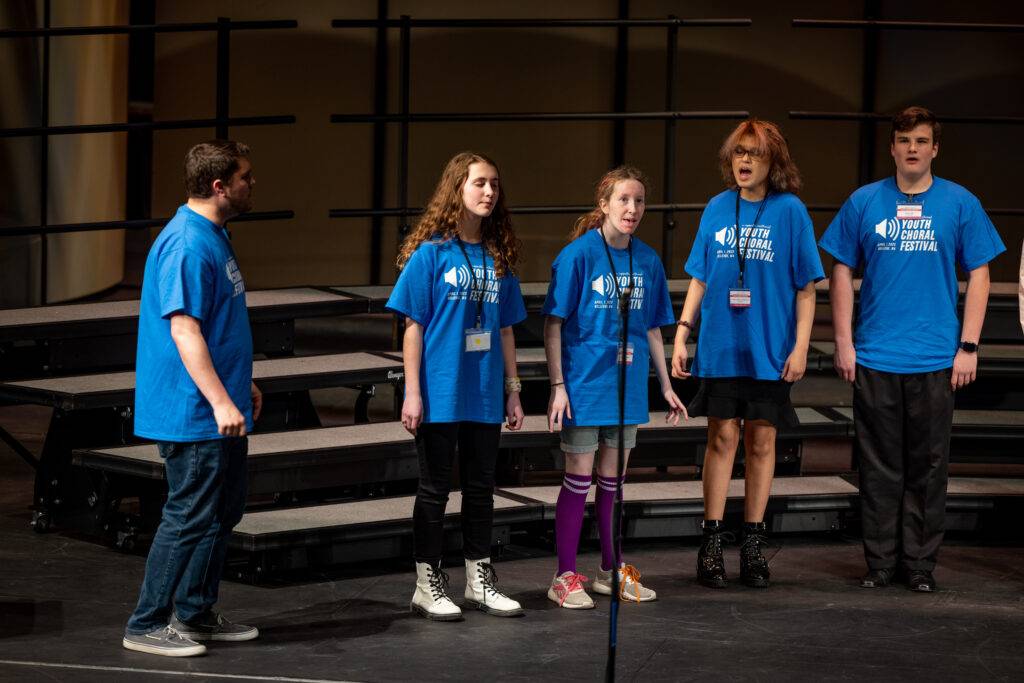 Photo of Singers at Bellevue Youth Choral Festival. Photographed by Ludeman Photographic (http://ludemanphotographic.com)