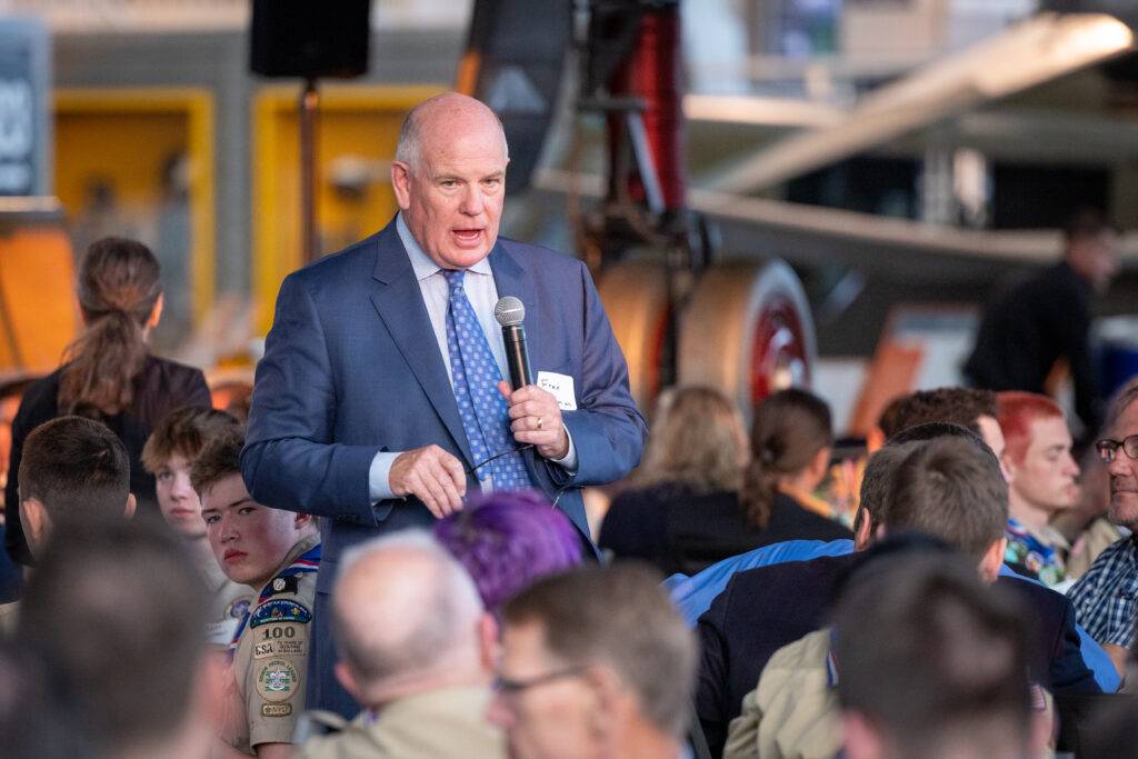 Event Photos of Eagle Scout Banquet Dinner at the Museum of Flight. Photographed by Ludeman Photographic (http://ludemanphotographic.com)